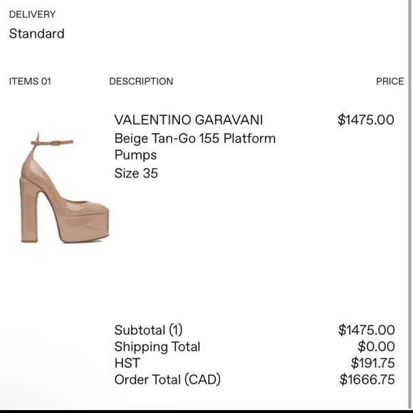 VALENTINO GARAVANI beige tan go-155 - Picture 5 of 6